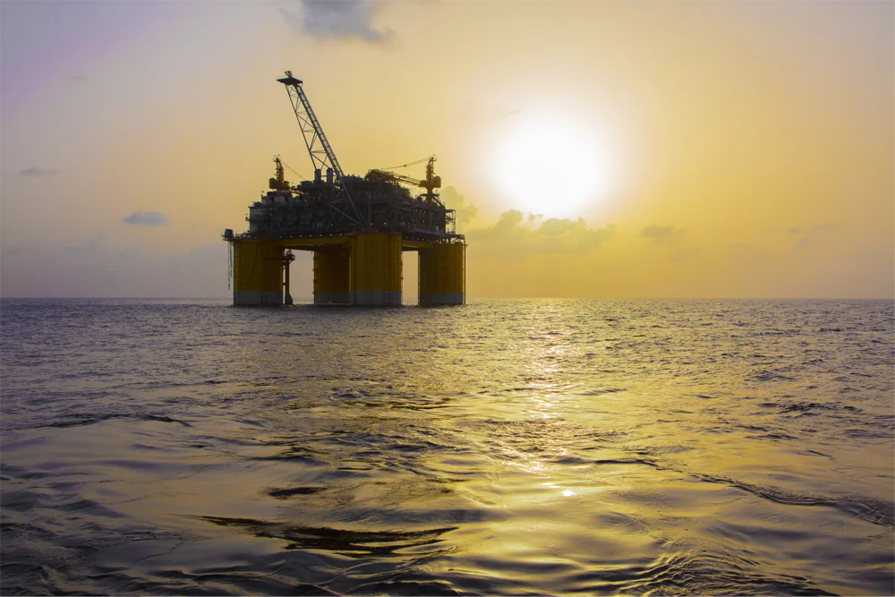 Oil Rig Out in the Gulf of Mexico